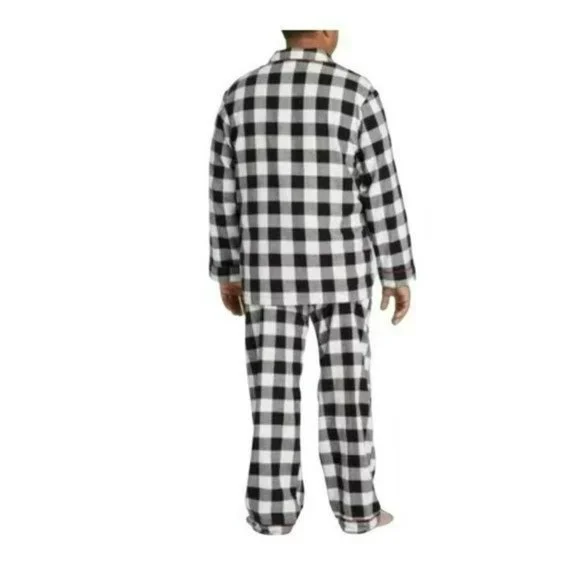 XL Mens Fall Tartan Plaid Flannel Pajama Set - Picture 5 of 12